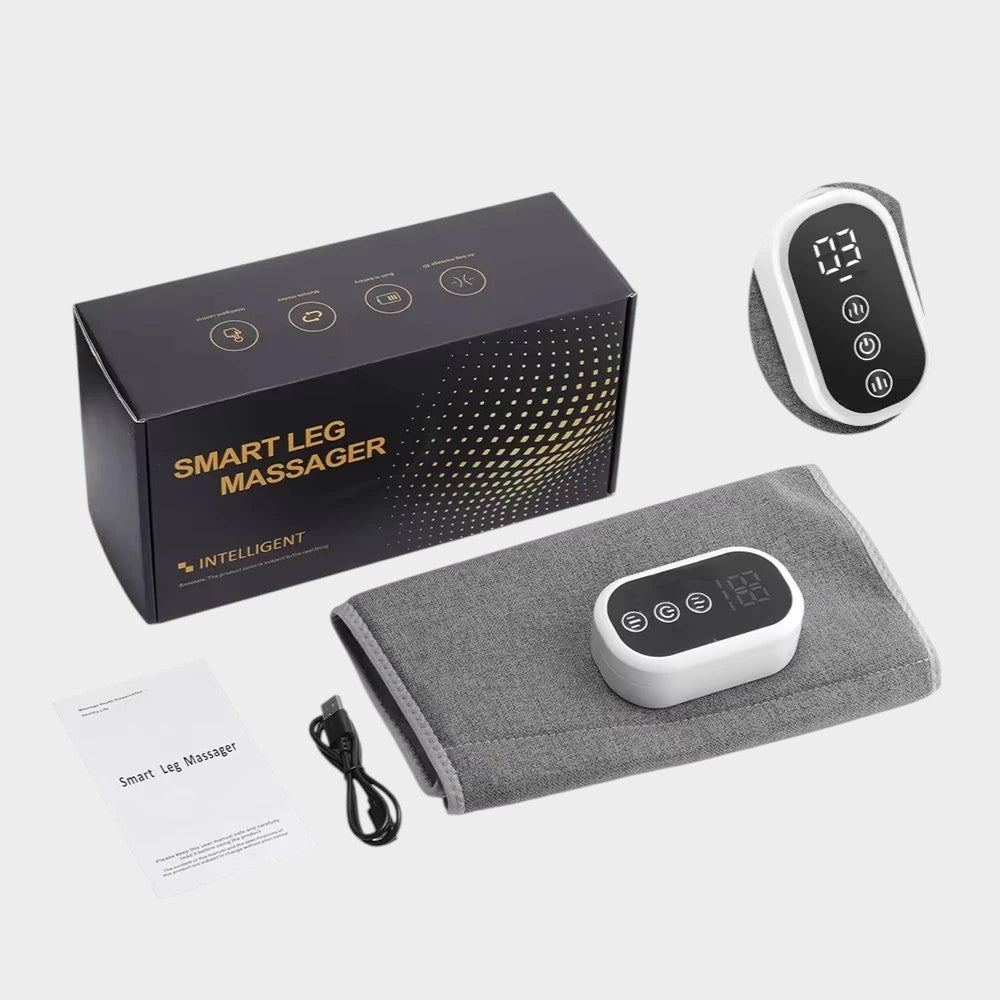 Wireless 360° Air Pressure Calf Massager 3 Level Hot Compress Airbag Compression Massage Leg Muscle Foot Relax Blood Circulation