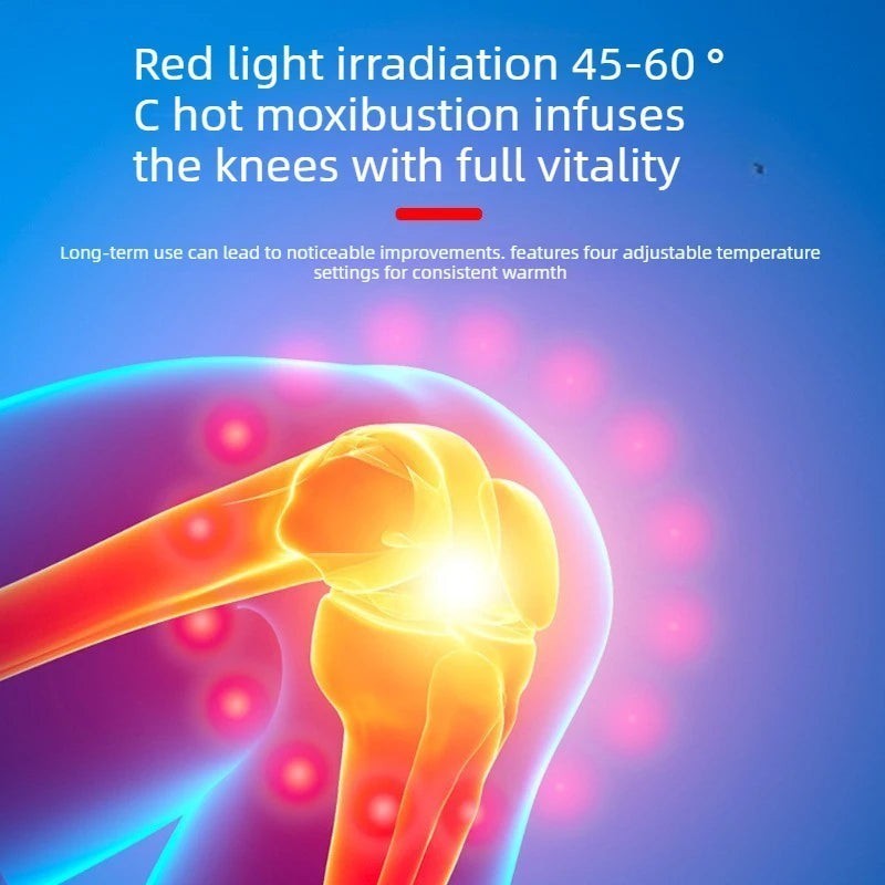 Rosavina Knie-Massagegerät mit Wärme, 3D-Luftkompression und Vibration für Schmerzlinderung, wiederaufladbar per USB