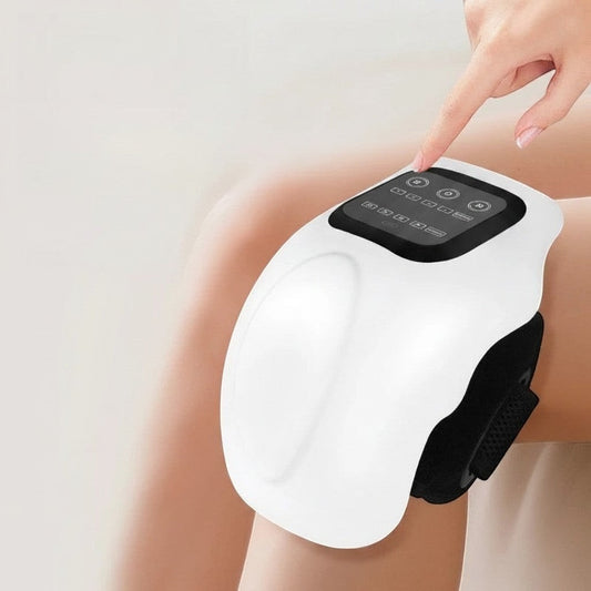 Premium Knie-Massagegerät mit Wärmefunktion – Kabellose 3D Luftkompression & Vibrationsmassage