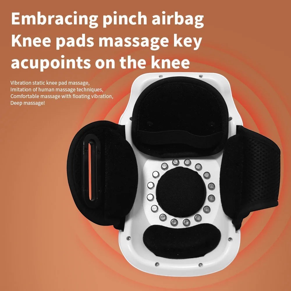 Rosavina Knie-Massagegerät mit Wärme, 3D-Luftkompression und Vibration für Schmerzlinderung, wiederaufladbar per USB