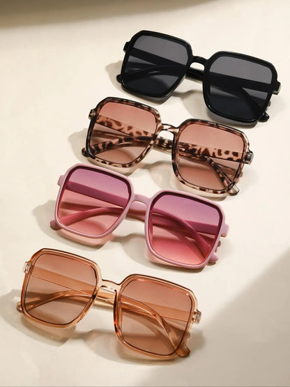 Rosavina Damen Sonnenbrille in Rosa, Braun und Schwarz, leichte Kunststoffrahmen, UV400 Schutz