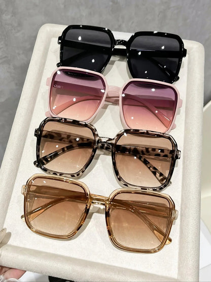 Rosavina Damen Sonnenbrille mit UV400 Schutz, leichte Kunststoffrahmen in Rosa, Braun und Leopardenmuster