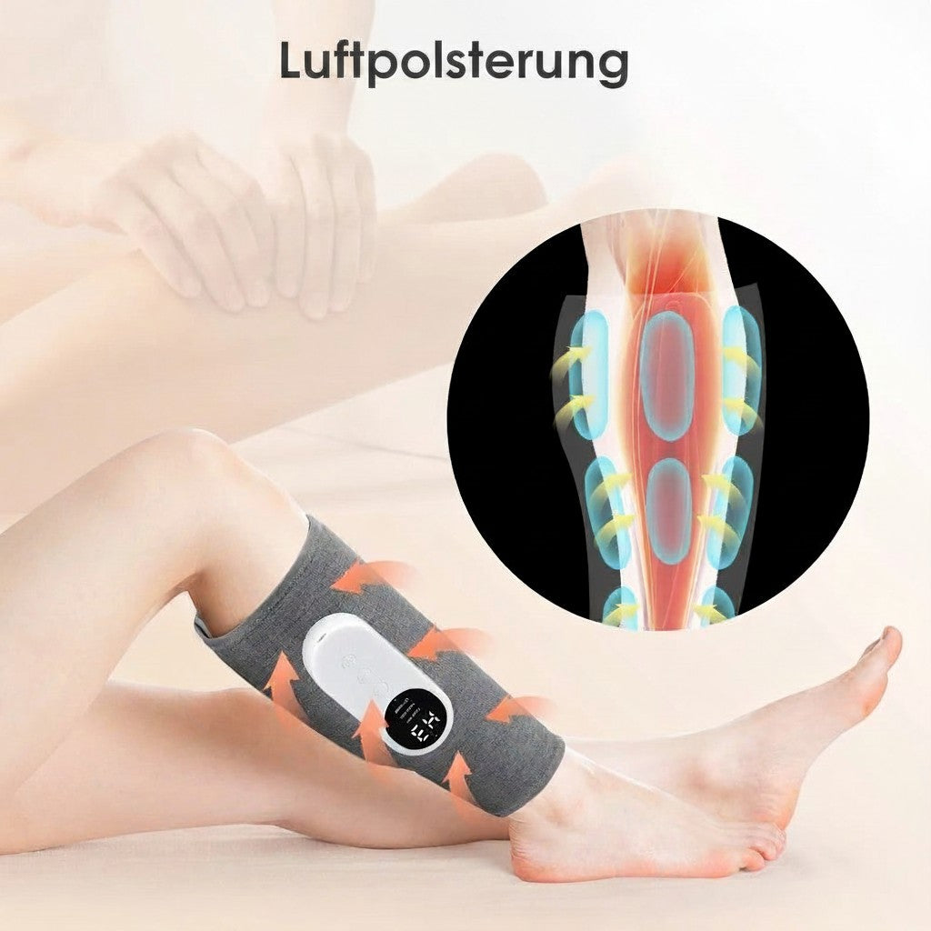 Rosavina grauer Wadenmassagegerät mit Luftdruckkompression und Heizfunktion zur Muskelentspannung